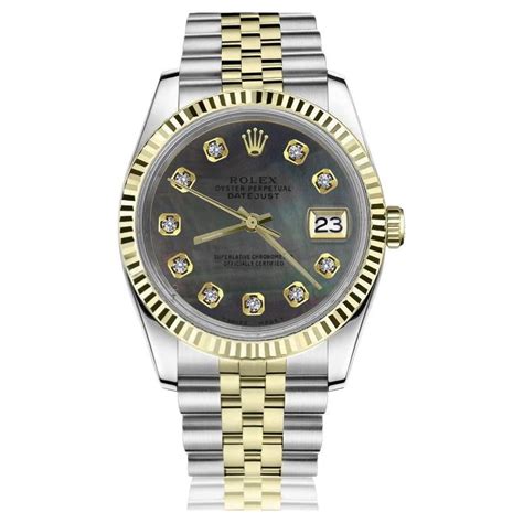 rolex ladies datejust black face